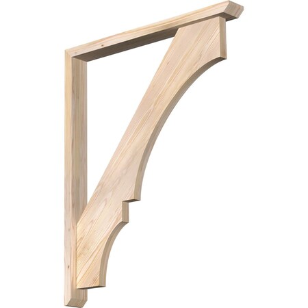 Balboa Slat Smooth Bracket W/ Offset Brace, Douglas Fir, 3 1/2W X 32D X 40H